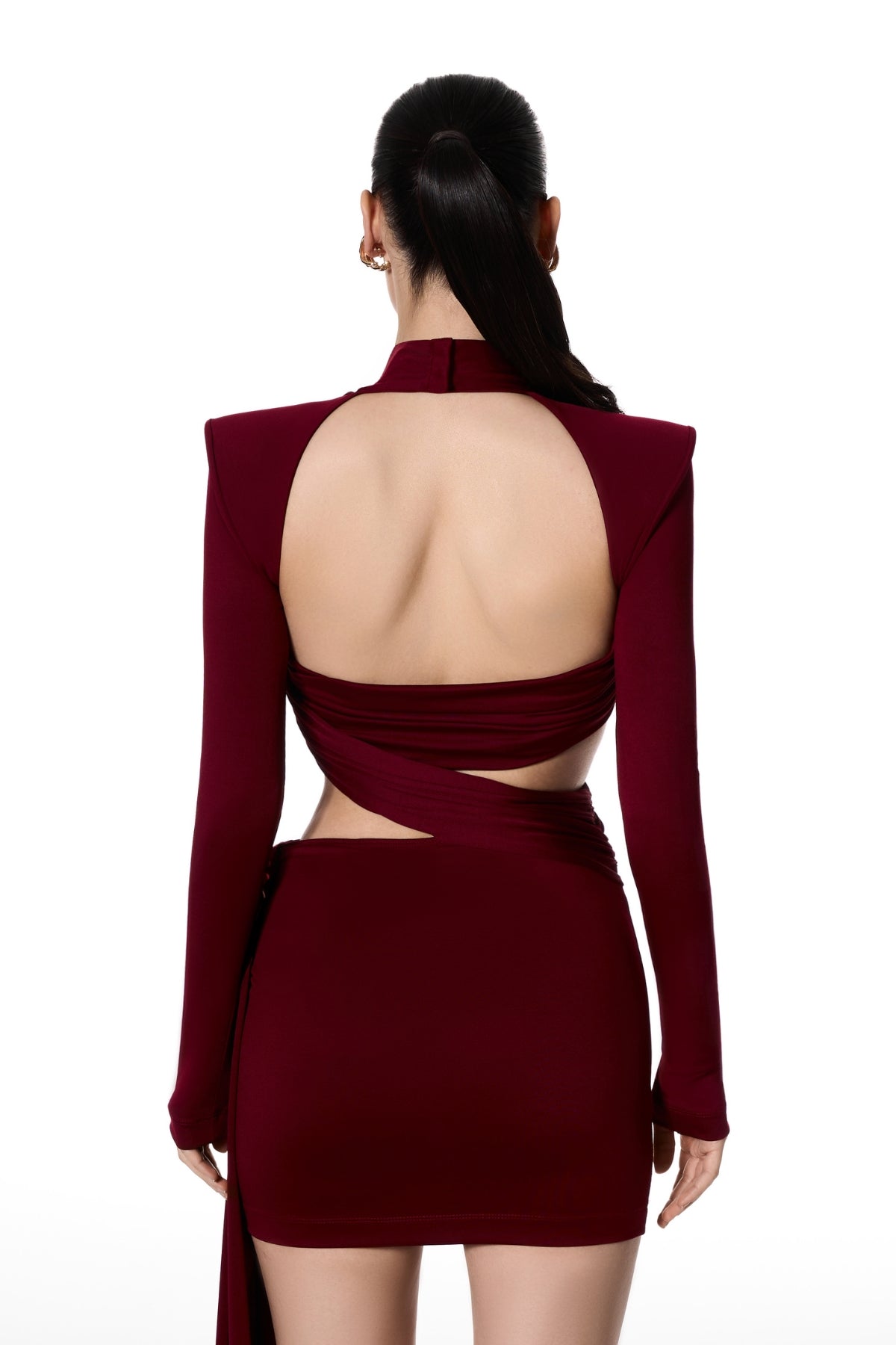 Vestido mini con drapeado
