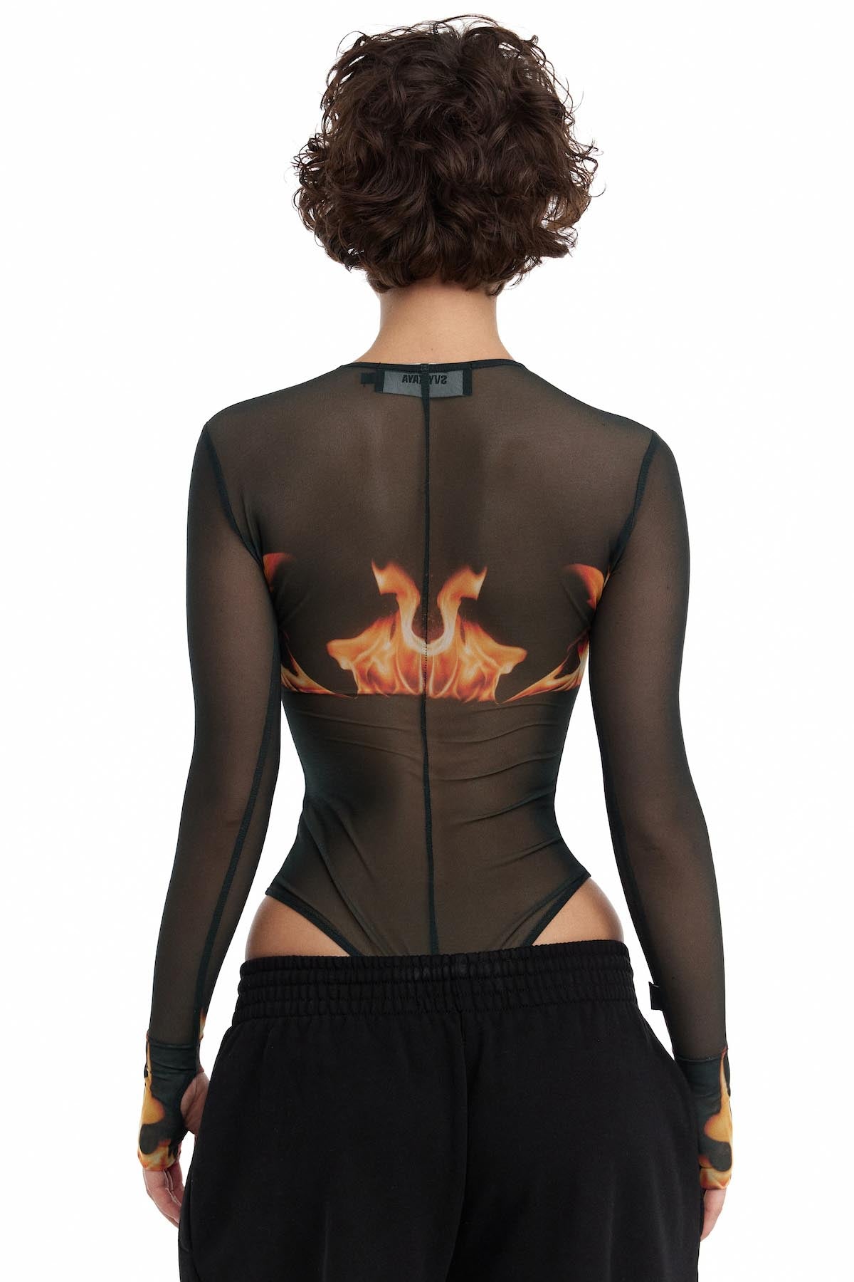 Mesh body with FIRE print