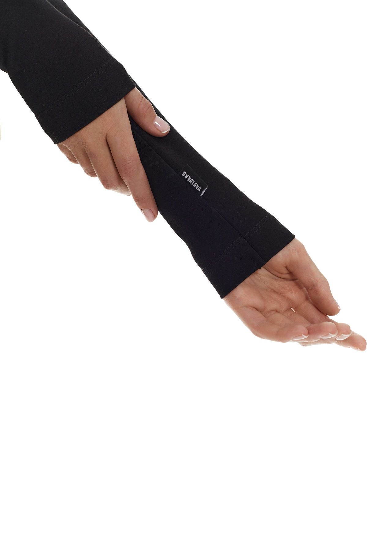 agradable al tacto Body con elemento cruzado, negro