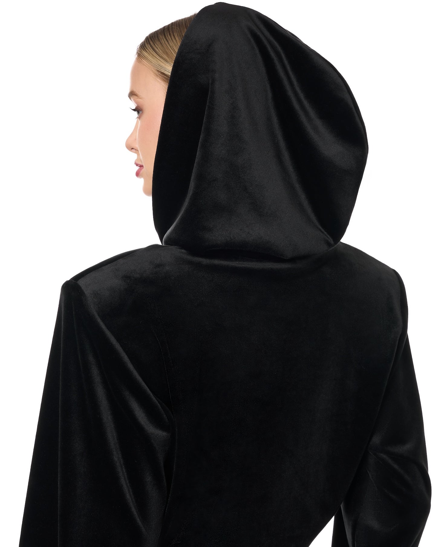 Sudadera con cremallera de terciopelo