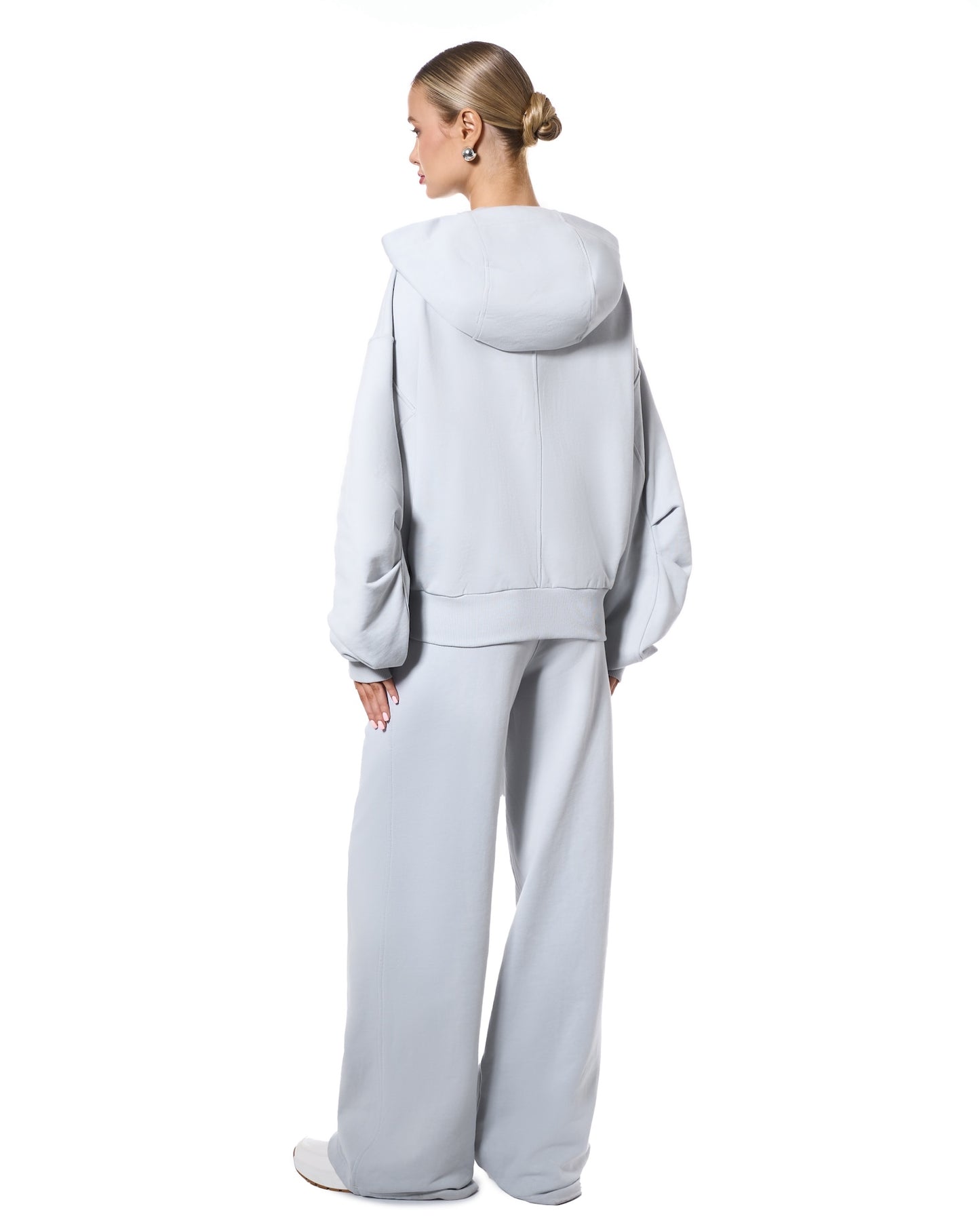 Pantalones rectos de felpa