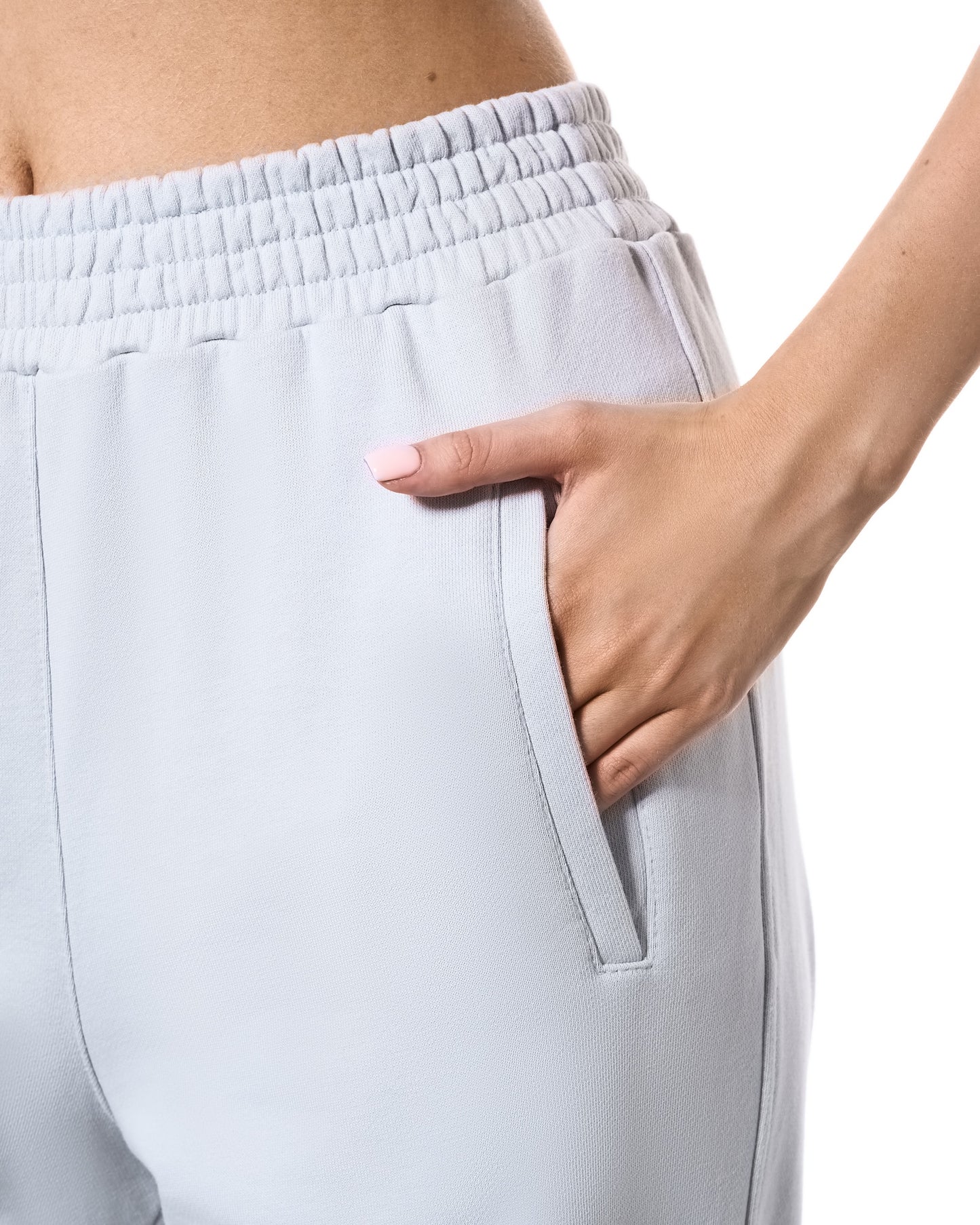 Pantalones rectos de felpa