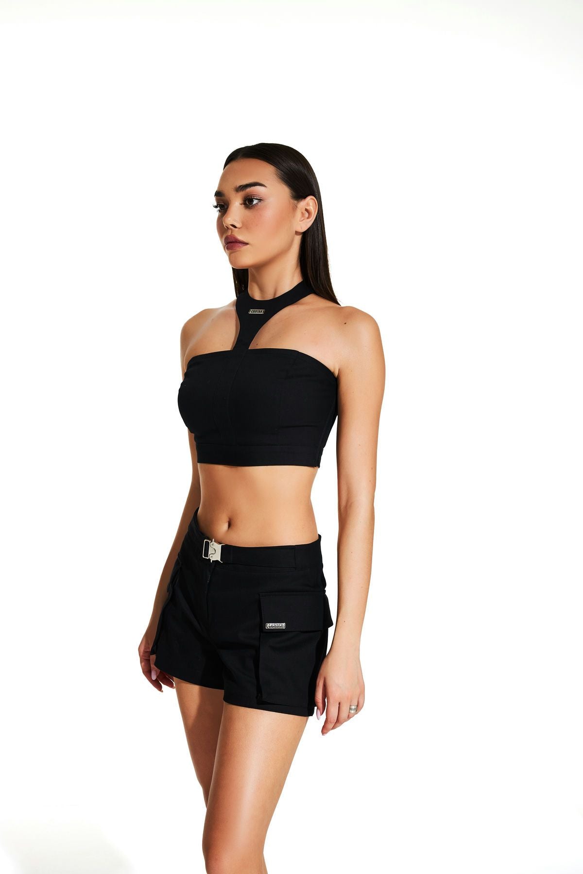 Pantalones cortos - cargo black