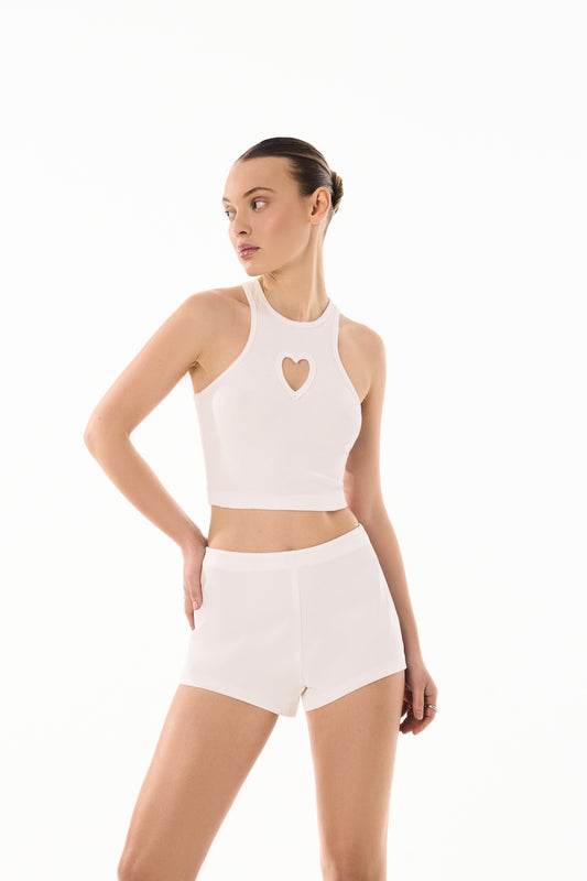 Top con diseño de corazón