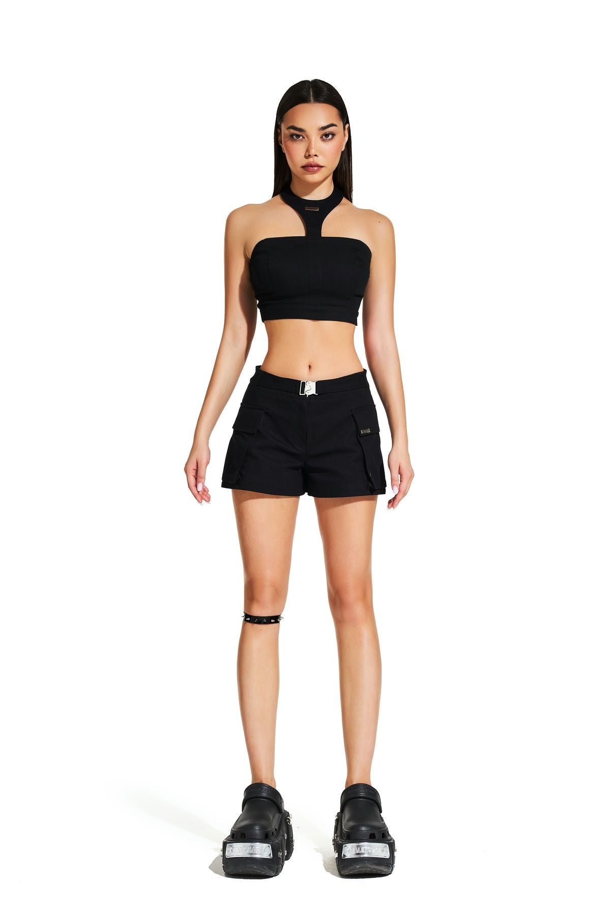 Pantalones cortos - cargo black