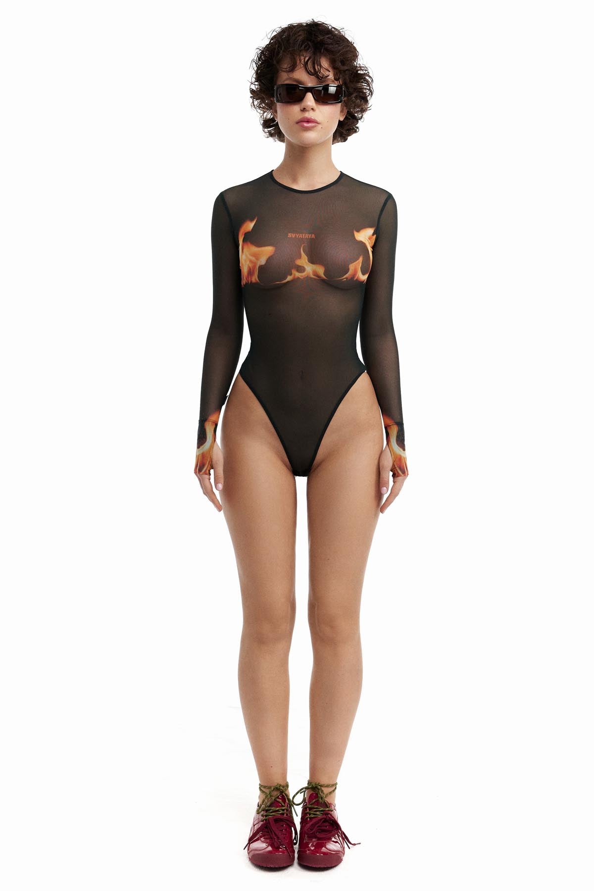 Mesh body with FIRE print