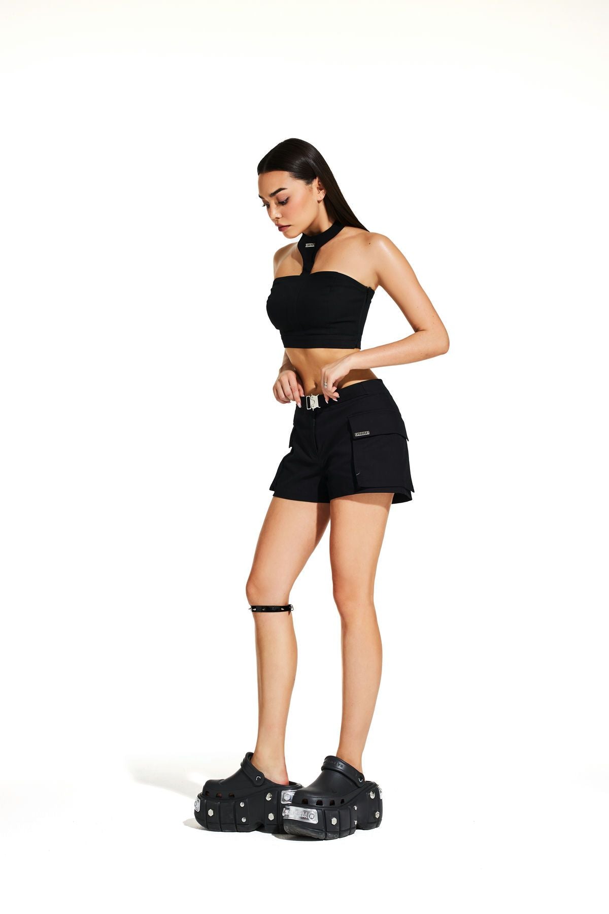 Pantalones cortos - cargo black